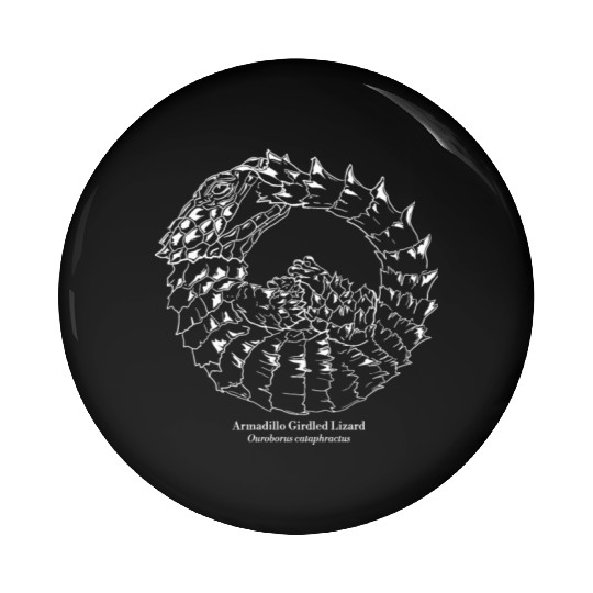 Ouroborus cataphractus Armadillo Girdled Lizard Pin Buttons