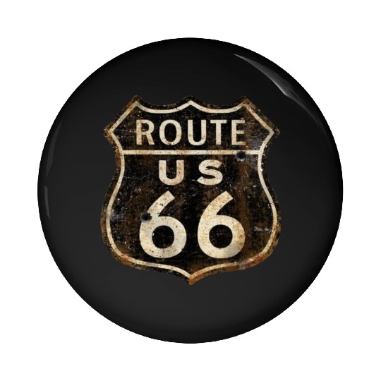 Route 66 vintage sign 2 Pin Buttons