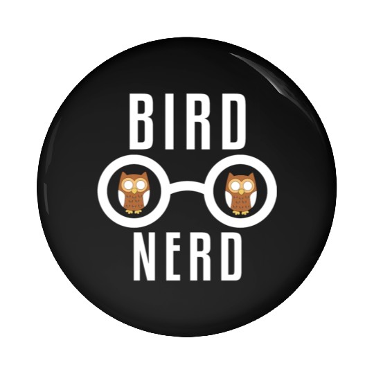 Bird Nerd Pin Buttons