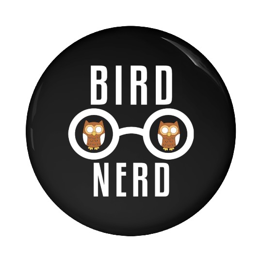 Bird Nerd Pin Buttons