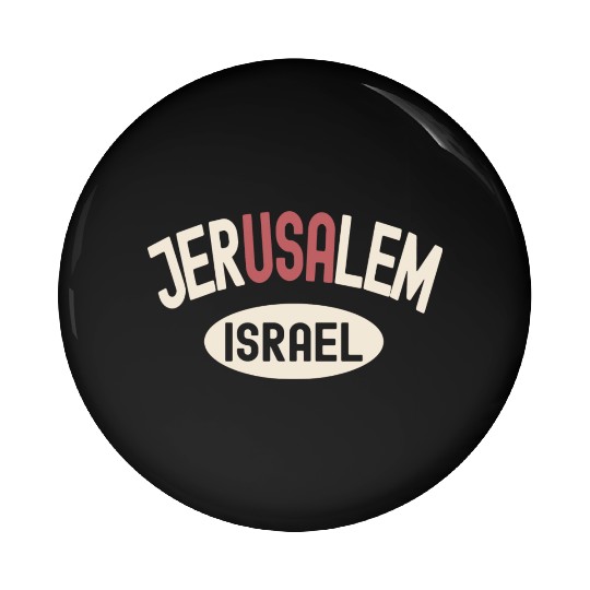 Usa Jerusalem Israel Pin Buttons
