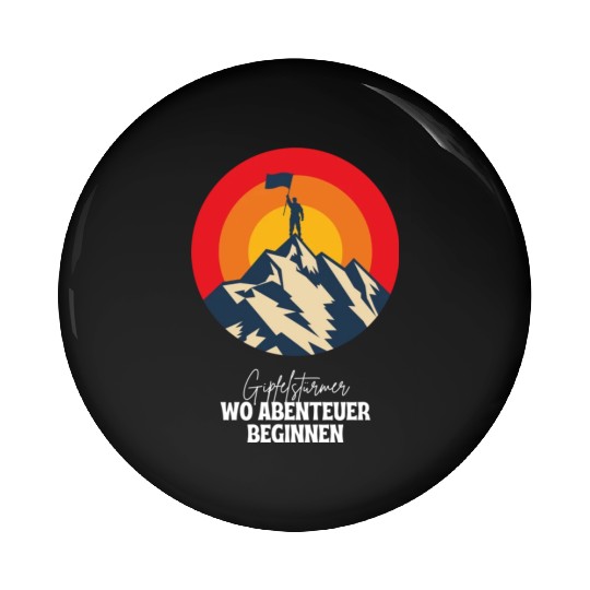 Mountain | Hiking | Adventure | Nature Pin Buttons