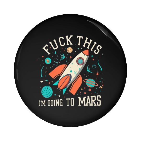 Kids Rocket Mars Space Pin Buttons Tees Pin Buttons Sweet