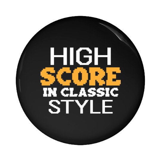 Funny Retro Gaming Culture Vintage arcade classics Pin Buttons