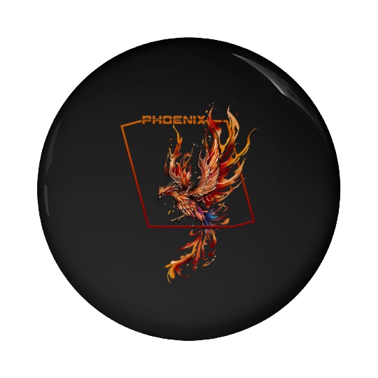 Rising Phoenix Pin Buttons