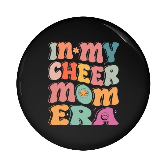 In My Cheer Mom Era Tie Dye Cheerleading Sport Mom Pin Buttons