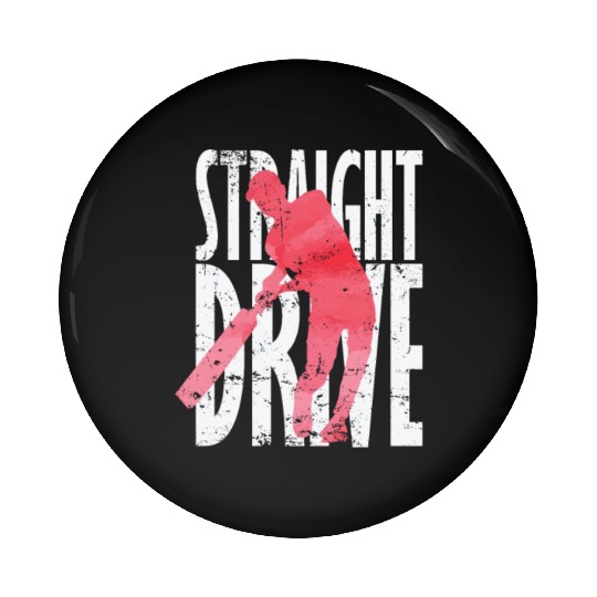 Straight Drive Cricket Pin Buttons