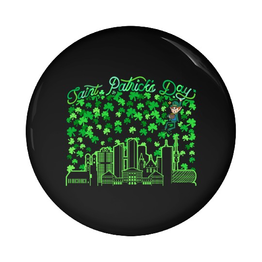 Saint Patrick's Day Munich Germany Pin Buttons