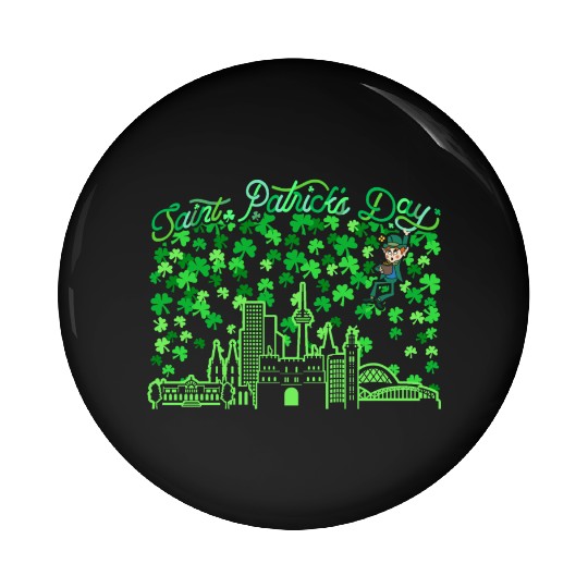 Saint Patrick's Day Cologne Germany Pin Buttons