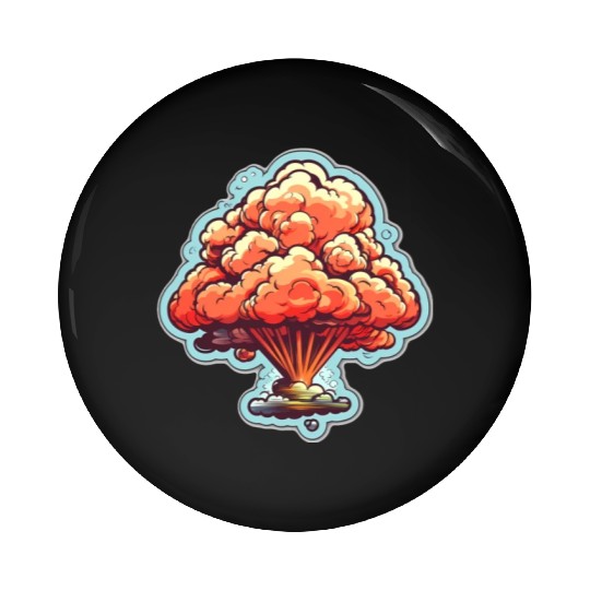 Explosion Fireworks Pyrotechnics Pin Buttons