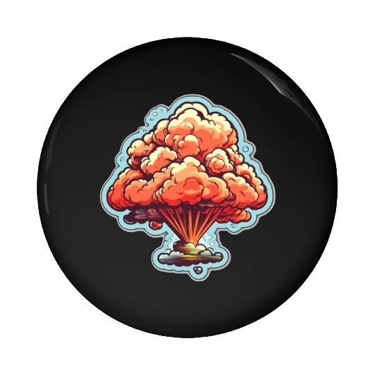 Explosion Fireworks Pyrotechnics Pin Buttons