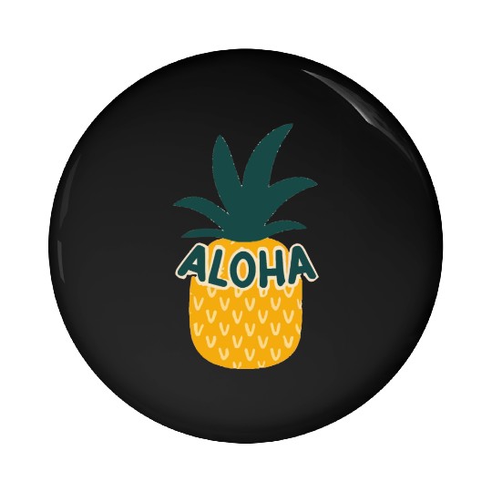 Aloha Pineapple Pin Buttons