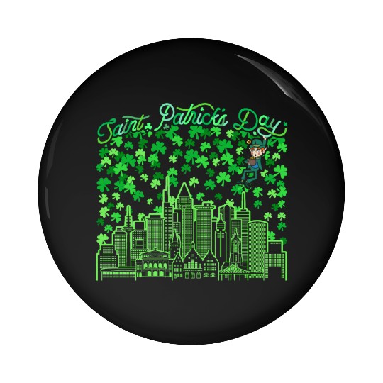 Saint Patrick's Day Frankfurt Germany Pin Buttons