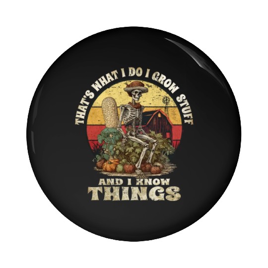 Gardening Gardener Vintage Vegetable-Garden Farmer Pin Buttons