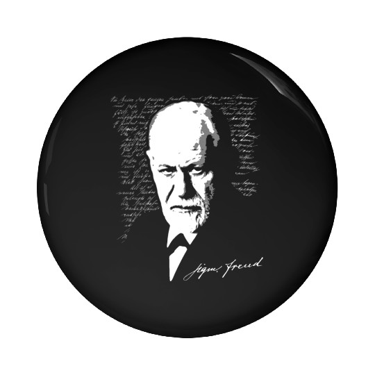 Sigmund Freud Pin Buttons