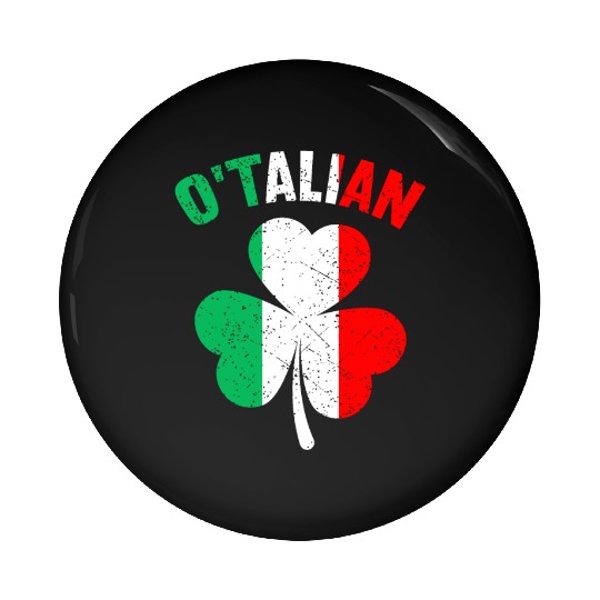 Italian Irish Relationship St Patrick's Dayethnici Pin Buttons