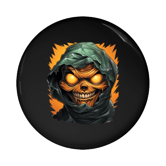 Halloween Spooky Cartoon Mummy Pin Buttons