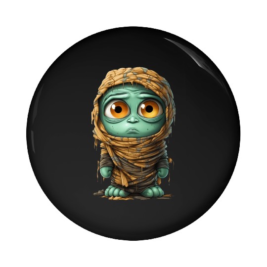 Halloween Spooky Cartoon Mummy Pin Buttons