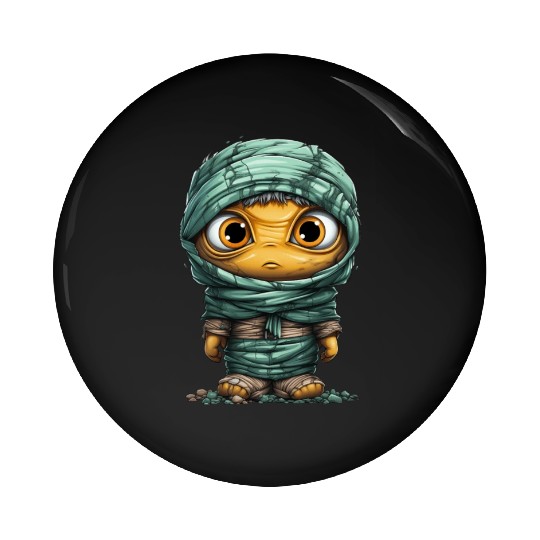 Halloween Spooky Cartoon Mummy Pin Buttons