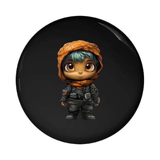 Halloween Spooky Cartoon Mummy Pin Buttons