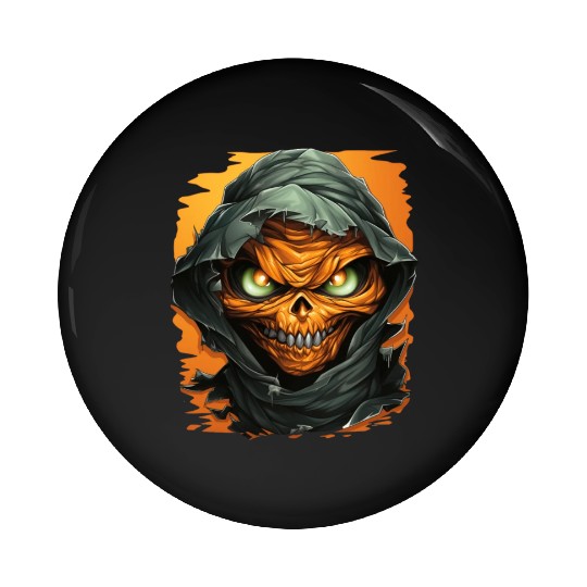 Halloween Spooky Cartoon Mummy Pin Buttons