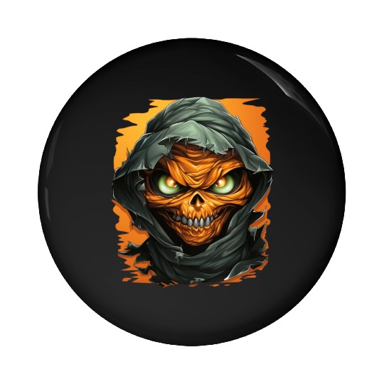 Halloween Spooky Cartoon Mummy Pin Buttons