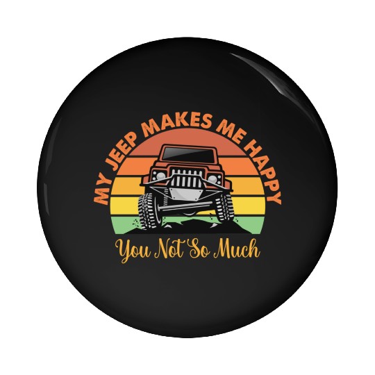 my jeep makes me happy Pin Buttons