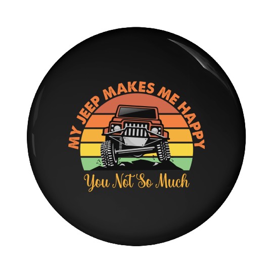 my jeep makes me happy Pin Buttons