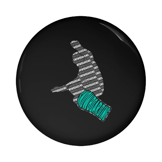 Snowboard Freestyle Snowboarder Winter Park Pin Buttons