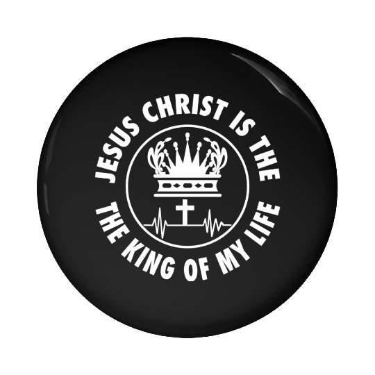 Love Jesus King Of My Life Christian Christmas Pin Buttons