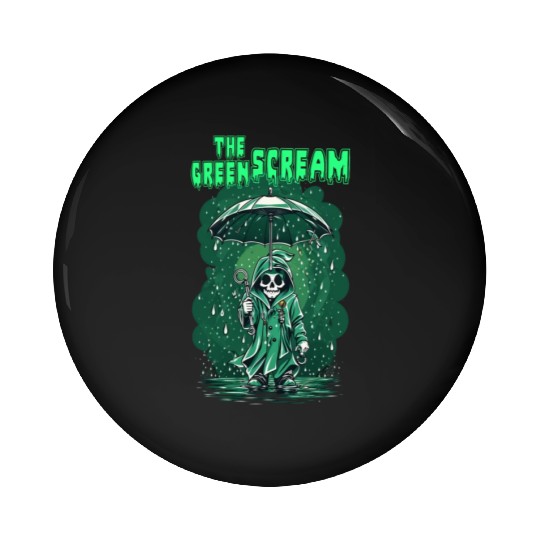 The Green Scream Pin Buttons