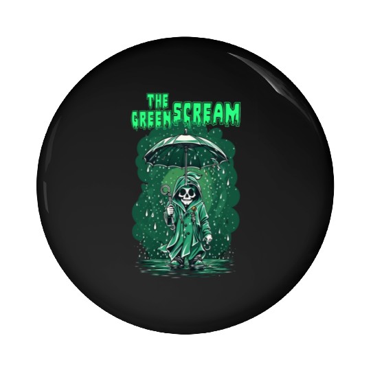 The Green Scream Pin Buttons
