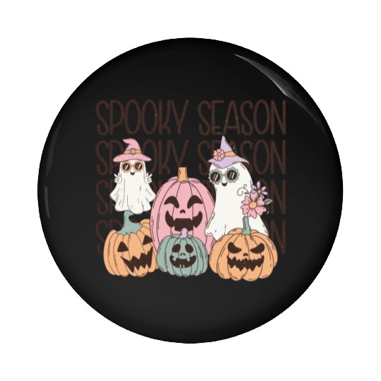 Spooky Season - Embrace the Chills Pin Buttons