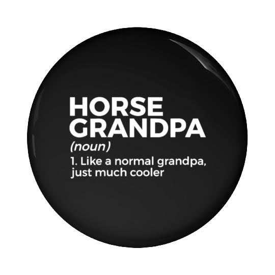 womens horse grandpa definition horse lover v neck Pin Buttons
