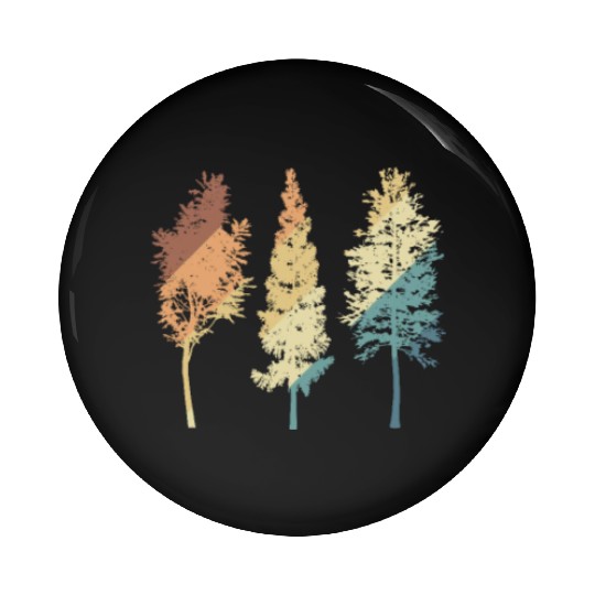 Tree Friends in Nature Leaves Environment Pin Buttons