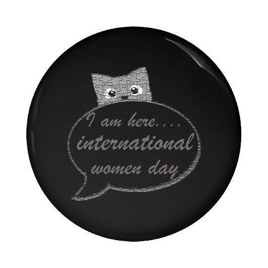 international women day Pin Buttons design gift