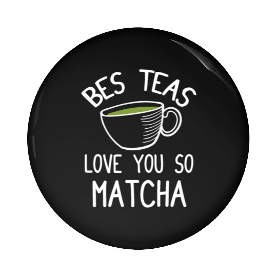 Green Tea Lover Japanese Matcha Latte Drink Matcha Pin Buttons