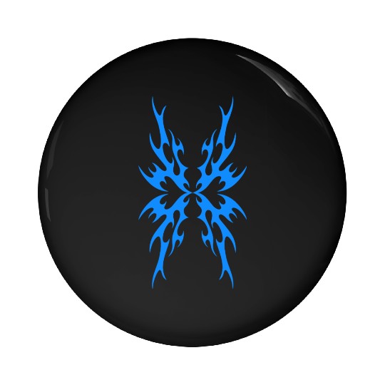 Cool Butterfly Cybersigilism A Cyber Sigil Tribal Pin Buttons