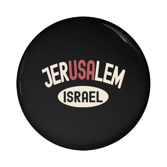 Usa Jerusalem Israel Pin Buttons