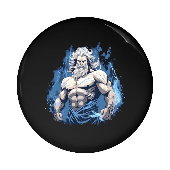 Zeus' Thunderbolt: Godly Gym Dominance Pin Buttons