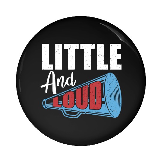 Small and loud cheerleader gift cheerleading Pin Buttons