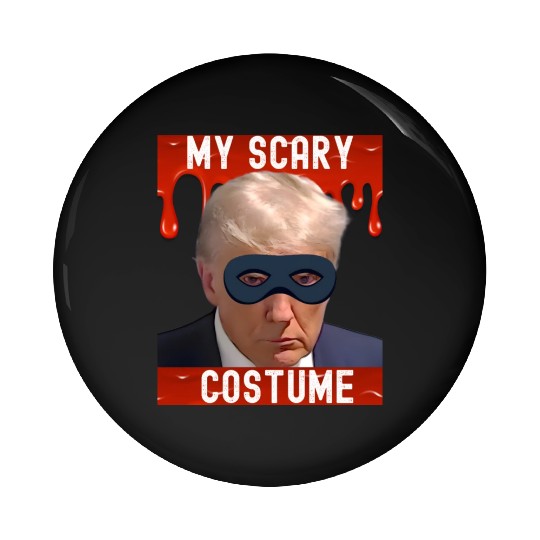 My Halloween scary trumpkin costume. Pin Buttons