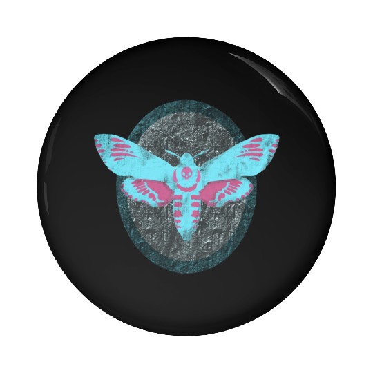 Framed Death's Head Hawk Moth Pin Buttons