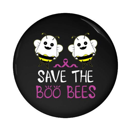 Save The Boo Bees Breast Cancer Awareness Pin Buttons