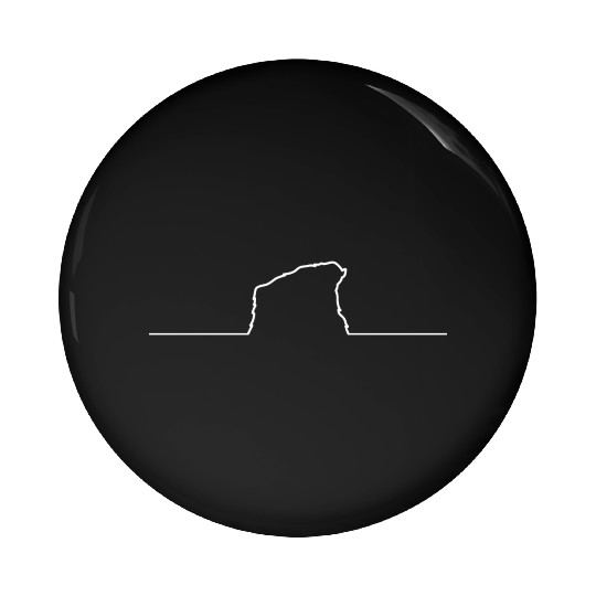 Monkey from white line animals chimpanzee Pin Buttons