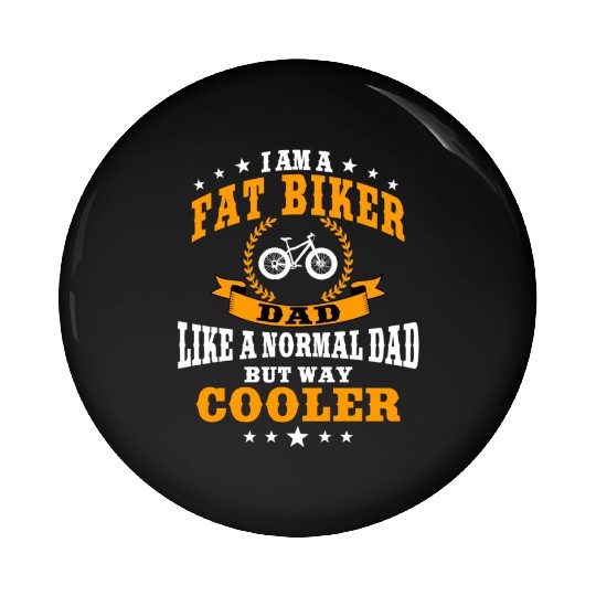 Funny Fat Biker Dad Outfit Men Pin Buttons