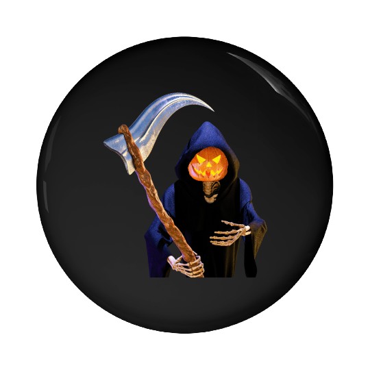 The Grim Reaper for Halloween Pin Buttons