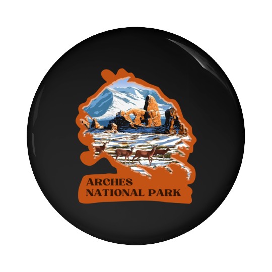 Arches National Park Stickers Pin Buttons