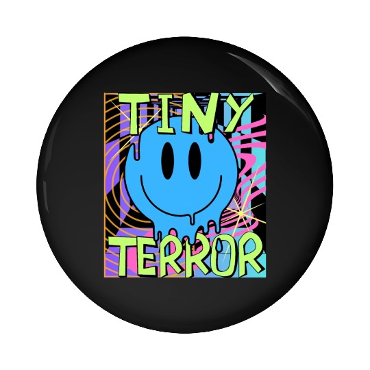 Tiny Terror Streetwear Pin Buttons All Neon Colors