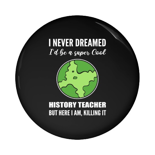 Cool History Teacher Novelist Gift Pin Buttons